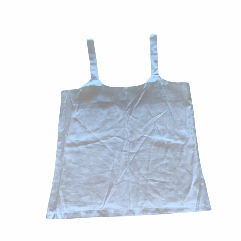 White tank top 100% linen in size XL - Picture 5 of 5